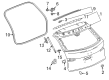 Buick Trunk Latch Diagram - 13545830