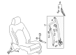 2012 Cadillac SRX Seat Belt Diagram - 22961238