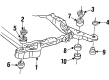 Cadillac Crossmember Bushing Diagram - 1646025