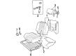 2000 Chevy Lumina Seat Cushion Pad Diagram - 12454013