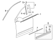 2022 Cadillac XT5 Door Moldings Diagram - 84175956