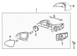 Chevy Spark Mirror Cover Diagram - 95193363