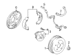 Pontiac Vibe Brake Backing Plate Diagram - 88971184
