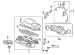 Cadillac Air Intake Coupling Diagram - 23344071