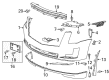 Cadillac Escalade ESV Bumper Diagram - 84091458
