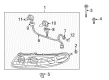 2003 Pontiac Bonneville Headlight Diagram - 19245099