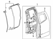 Chevy Colorado Weather Strip Diagram - 84234301