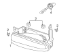 Saturn Fog Light Diagram - 90584065