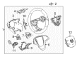 Cadillac Steering Wheel Diagram - 84372882
