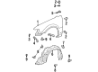 Chevy Prizm Fender Splash Shield Diagram - 94857074