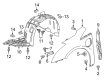 2014 Cadillac ELR Fender Splash Shield Diagram - 23151538