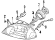 Chevy Metro Forward Light Harness Connector Diagram - 91174069