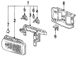Oldsmobile 88 Headlight Diagram - 16515620