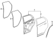 2020 GMC Terrain Door Seal Diagram - 84360723