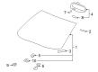 2005 Cadillac XLR Mirror Cover Diagram - 10344791