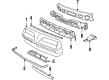 Pontiac J2000 Sunbird Bumper Diagram - 10054945