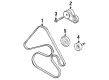 2000 Oldsmobile Intrigue Water Pump Pulley Diagram - 12553861