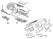 Chevy Caprice Dash Panel Vent Portion Covers Diagram - 92274320