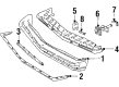 Oldsmobile Cutlass Calais Bumper Diagram - 22527219