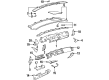 1999 Buick Riviera Dash Panel Vent Portion Covers Diagram - 25631018