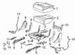 2022 Cadillac XT6 Seat Cushion Pad Diagram - 84750890