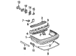 Buick Park Avenue Bumper Diagram - 25616840