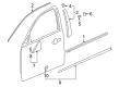 2018 Buick LaCrosse Door Moldings Diagram - 26229219