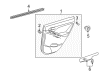 2009 Pontiac Vibe Door Seal Diagram - 19184171