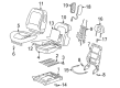 2007 Buick Rendezvous Seat Heater Pad Diagram - 89044323