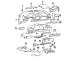 Chevy Lumina Dash Panel Vent Portion Covers Diagram - 10293702