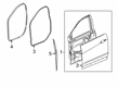 2020 Cadillac XT6 Door Seal Diagram - 84576685