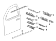 2018 Chevy Silverado 1500 Door Moldings Diagram - 84025007