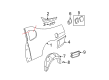 2002 Chevy Monte Carlo Fender Splash Shield Diagram - 19120196