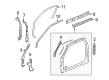 2012 GMC Canyon Door Seal Diagram - 25904856
