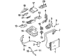 Chevy Lumina APV A/C Condenser Fan Diagram - 22098786