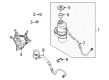 Saturn Power Steering Hose Diagram - 24402917