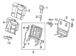 2022 Cadillac XT6 Seat Cushion Pad Diagram - 84719848