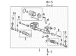Chevy Volt Rack and Pinion Boot Diagram - 13286689