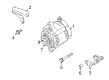 Chevy Tracker Alternator Bracket Diagram - 91177479