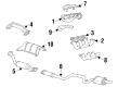 1999 Oldsmobile Intrigue Catalytic Converter Diagram - 12558358