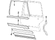 1985 Oldsmobile 98 Door Moldings Diagram - 88891433