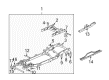 2005 Chevy Silverado 2500 HD Front Cross-Member Diagram - 87834852