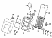 2022 Cadillac XT4 Seat Cushion Pad Diagram - 84596812