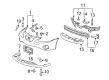 Pontiac Grand Prix Bumper Diagram - 19120499