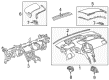 Chevy Dash Panel Vent Portion Covers Diagram - 22886846