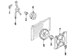 Oldsmobile Toronado Cooling Fan Bracket Diagram - 22120997