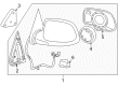 2005 Chevy Silverado 2500 HD Side View Mirrors Diagram - 15124827
