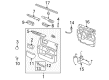 2008 Hummer H2 Door Latch Assembly Diagram - 20785788