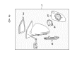 2014 Buick Enclave Side View Mirrors Diagram - 15952800