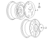 2004 Oldsmobile Alero Wheel Cover Diagram - 9593826